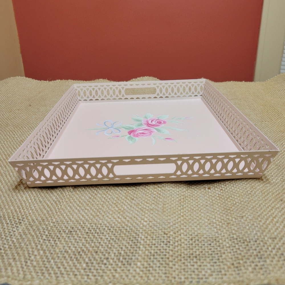 Simply Shabby Chic Rachel Ashwell Metal Rectangle Vanity Tray